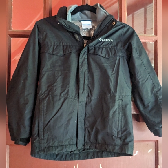 Columbia boy's black Bugaboo 3 in 1 Interchange jacket - Picture 1 of 15